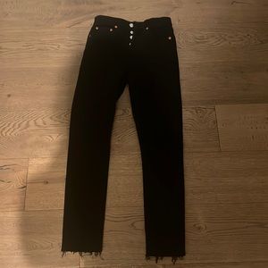 RE/ DONE BLACK JEANS size 24